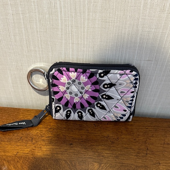 Vera Bradley Accessories - Vera Bradley Quilted Key Holder in Purple and Black